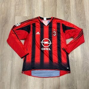 Vintage Adidas AC Milan Long Sleeve Jersey